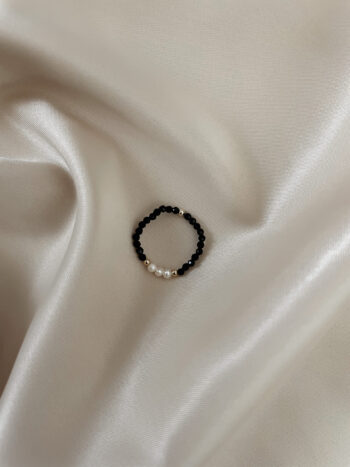 Prstienok Onyx Pearl